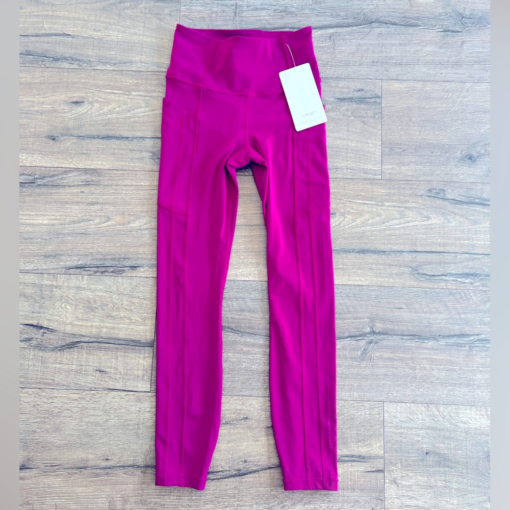 Athleta magenta 7/8 leggings XXS, nwt